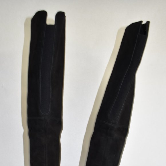 CELEBS $900 STUART WEITZMAN Hilo Thigh High OTK Boot suede BLACK 8 (JB26) - Picture 13 of 15